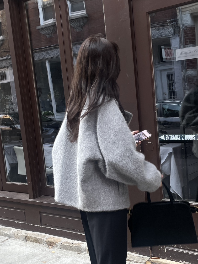 LOGARDEN韓國直郵㊣女士新品推薦25秋冬時尚熱賣短款大衣狐貍LO GARDEN短款大衣