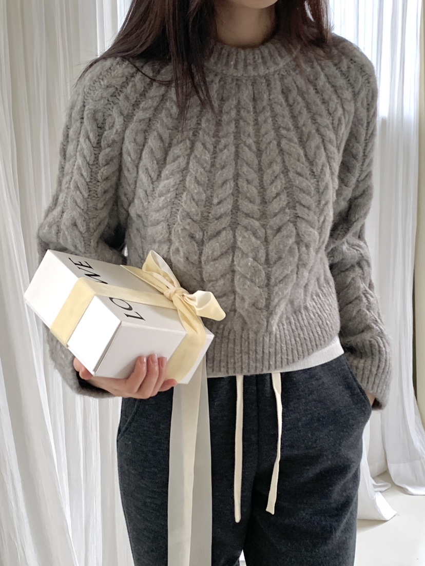 LOGARDEN東大門㊣直郵女士新品人氣熱賣25秋冬休閑時尚針織衫LO GARDEN針織衫圖色3