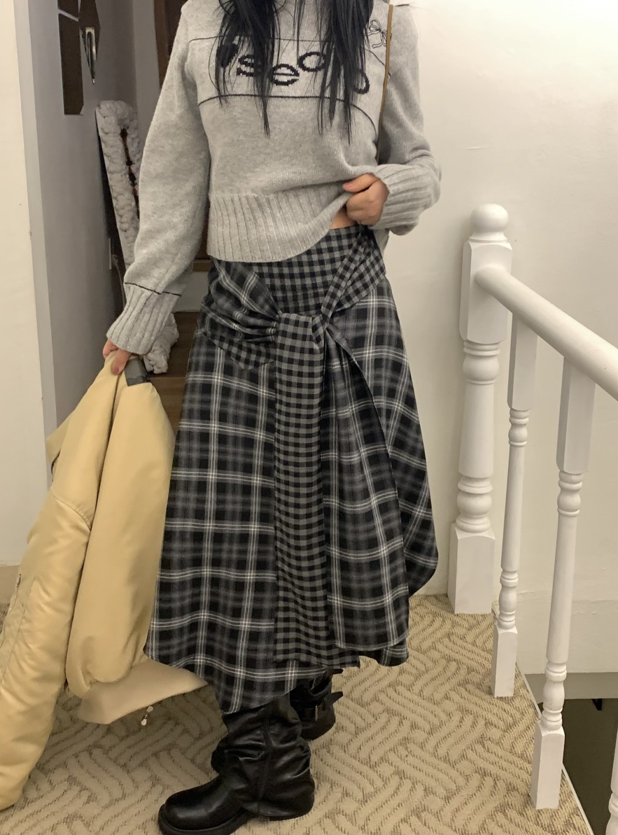 SEOLO東大門㊣代購女裝新品熱賣25秋冬時尚人氣休閑職業長裙Seolo seoul長裙