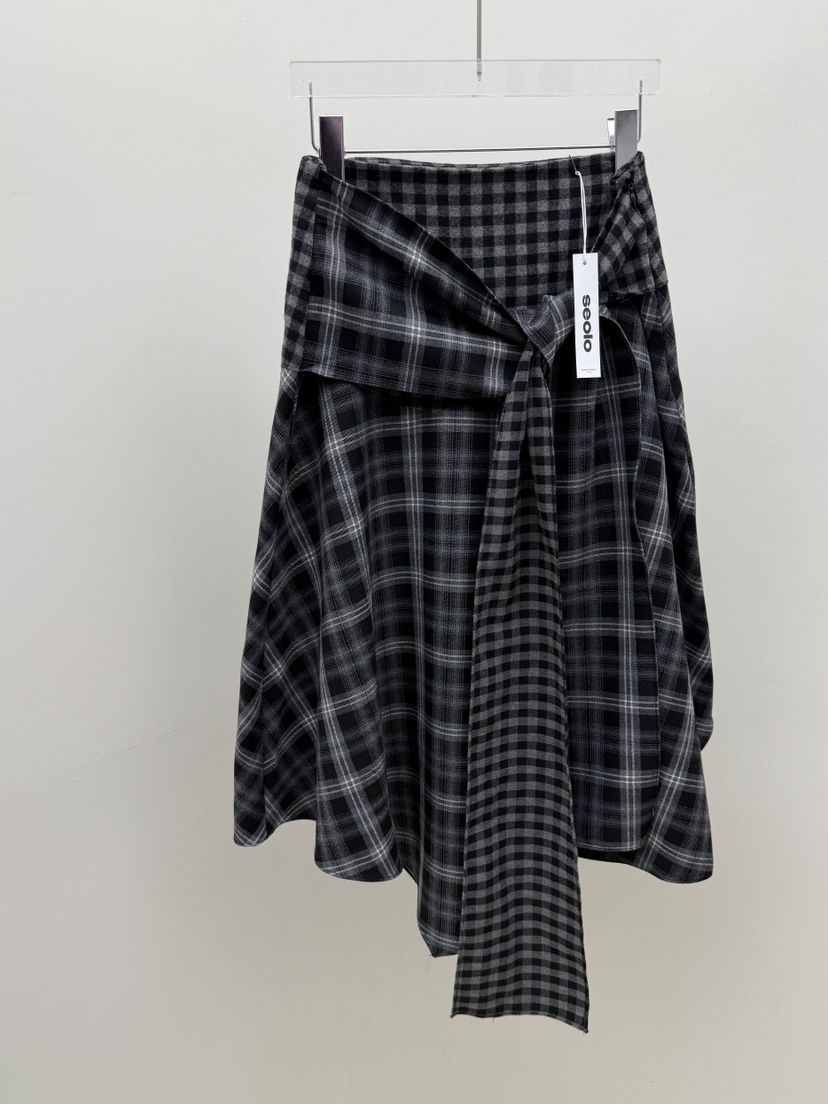 SEOLO東大門㊣代購女裝新品熱賣25秋冬時尚人氣休閑職業長裙Seolo seoul長裙