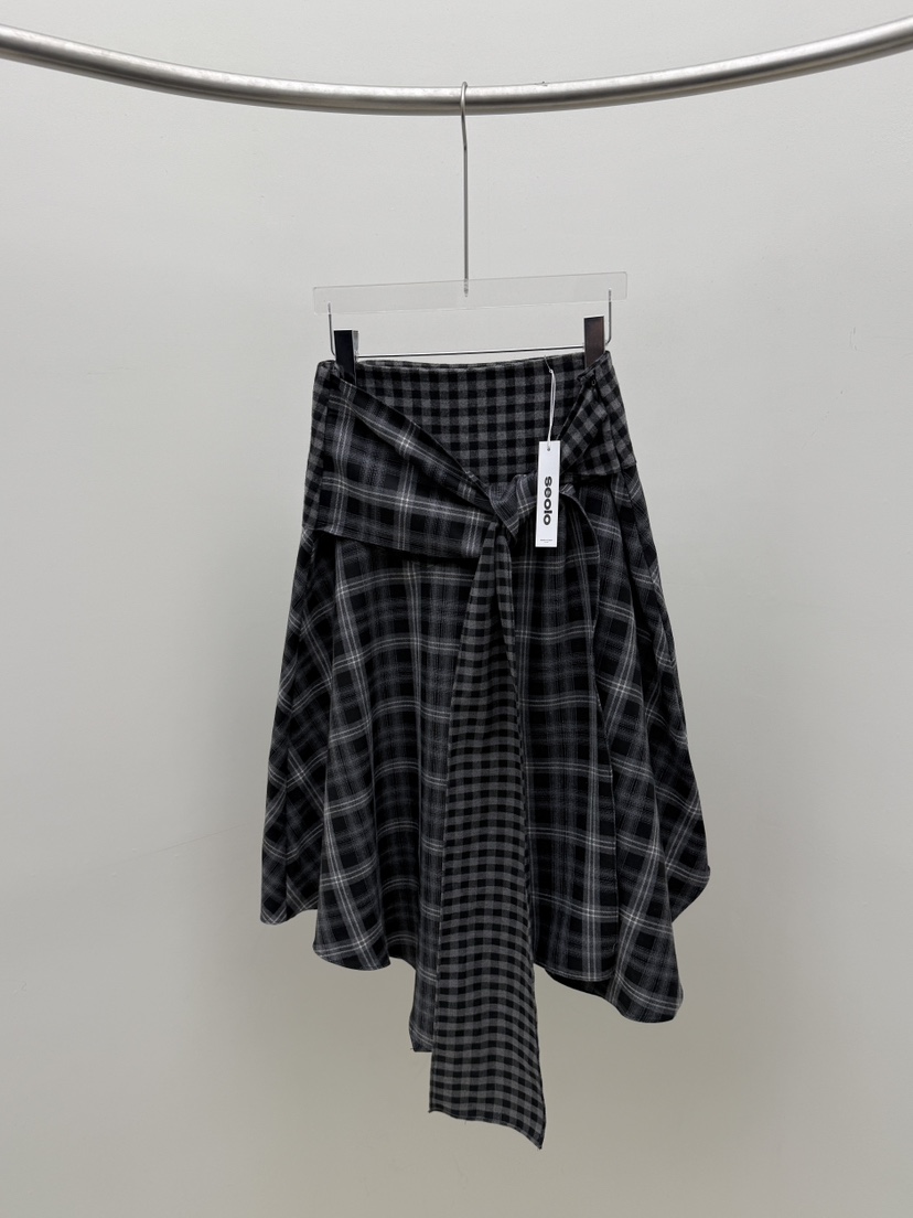 SEOLO東大門㊣代購女裝新品熱賣25秋冬時尚人氣休閑職業長裙Seolo seoul長裙