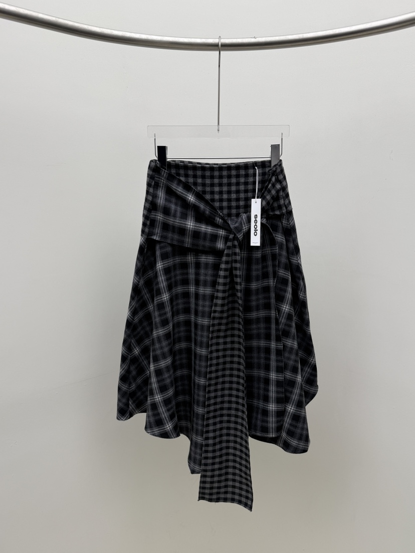 SEOLO東大門㊣代購女裝新品熱賣25秋冬時尚人氣休閑職業長裙Seolo seoul長裙