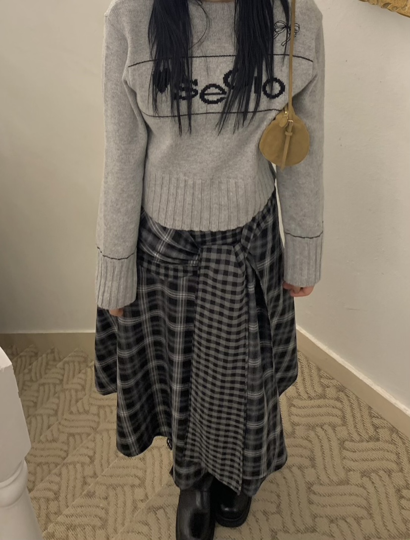 SEOLO東大門㊣代購女裝新品熱賣25秋冬時尚人氣休閑職業長裙Seolo seoul長裙圖色1