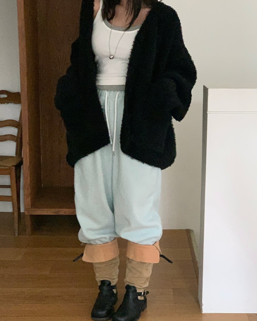 REVE CITE-L東大門㊣實拍女裝新款時尚25秋冬針織衫寬松開衫REVE CITE針織衫圖色3