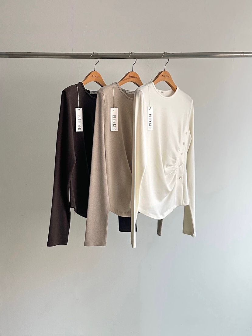 BLEECKER東大門㊣實拍女士新品推薦25秋冬休閑時尚人氣長袖T恤BLEECKER長袖T恤