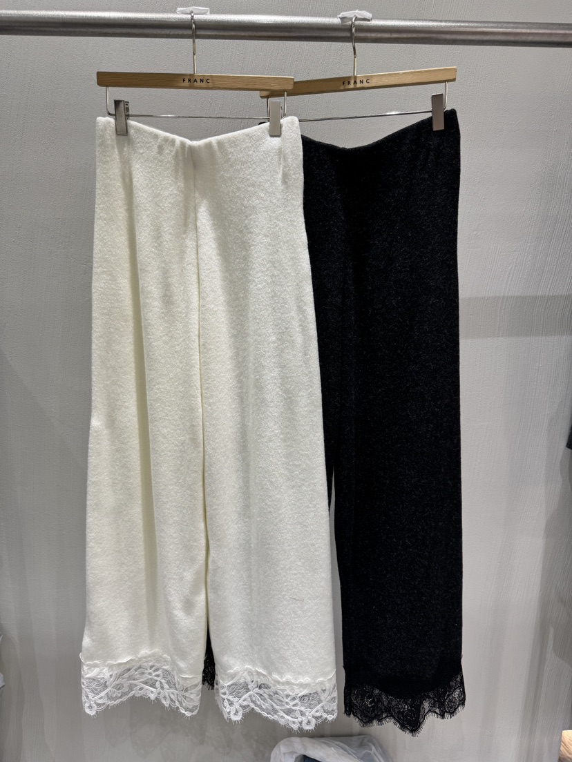 FRANC—L韓國直郵㊣女士新款職業25秋冬休閑推薦休閑褲蕾絲FRANC休閑褲