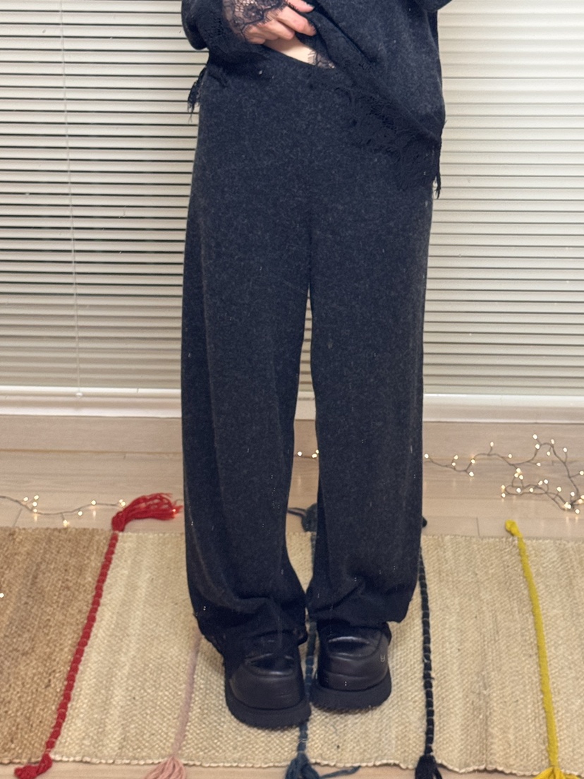 FRANC—L韓國直郵㊣女士新款職業25秋冬休閑推薦休閑褲蕾絲FRANC休閑褲圖色2