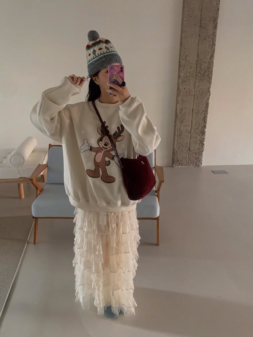 LETAILOR東大門㊣代購女士新款25秋冬時尚熱賣人氣休閑長裙LETAILOR長裙