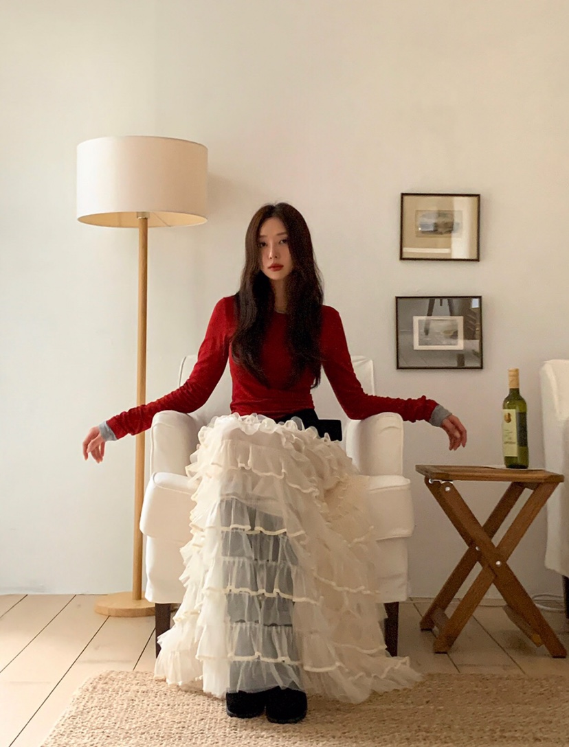 LETAILOR東大門㊣代購女士新款25秋冬時尚熱賣人氣休閑長裙LETAILOR長裙