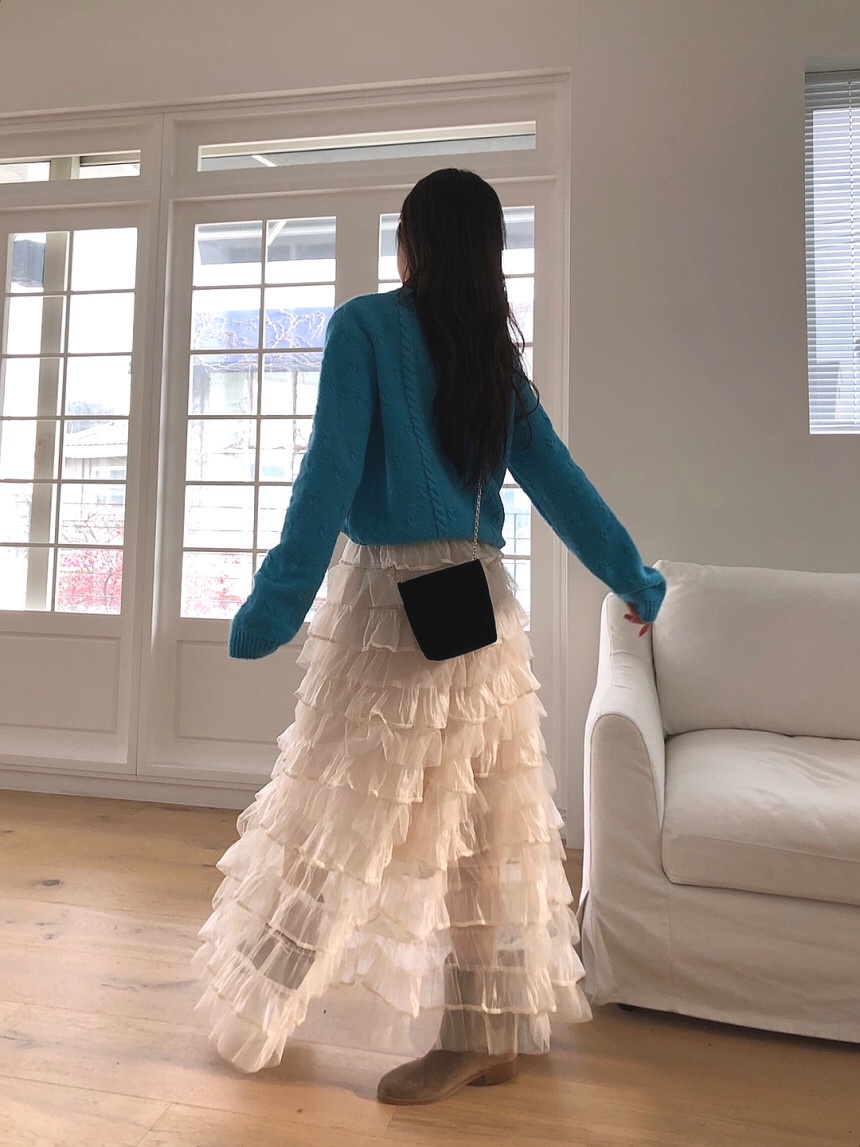 LETAILOR東大門㊣代購女士新款25秋冬時尚熱賣人氣休閑長裙LETAILOR長裙