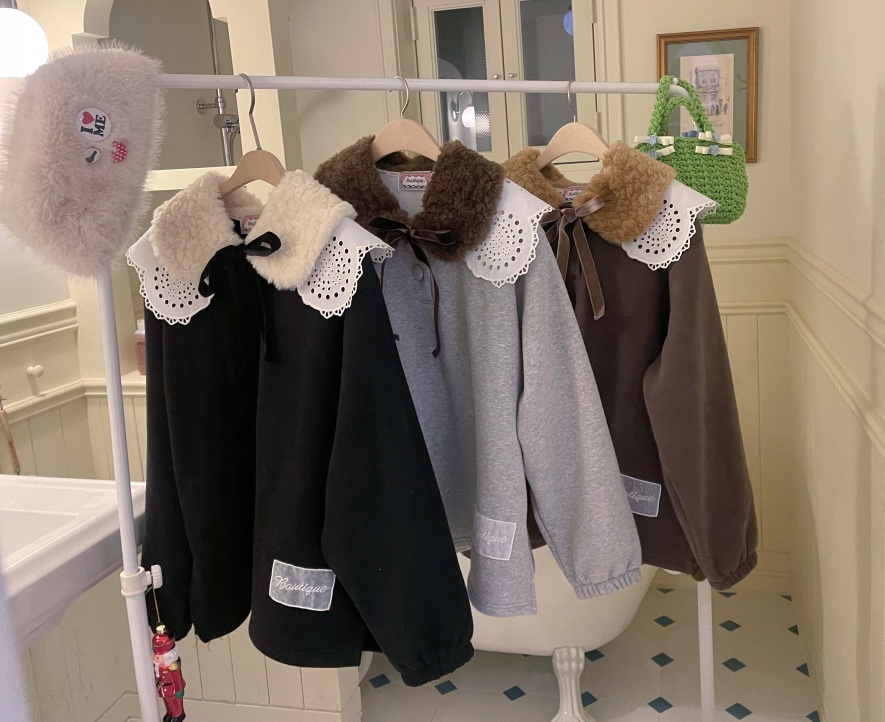 BOUTIQUE-L韓國代購㊣女裝新品休閑職業25秋冬人氣時尚衛衣BOUTIQUE-L衛衣