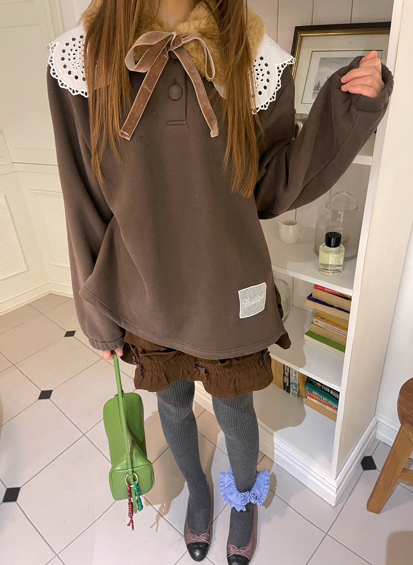 BOUTIQUE-L韓國代購㊣女裝新品休閑職業25秋冬人氣時尚衛衣BOUTIQUE-L衛衣