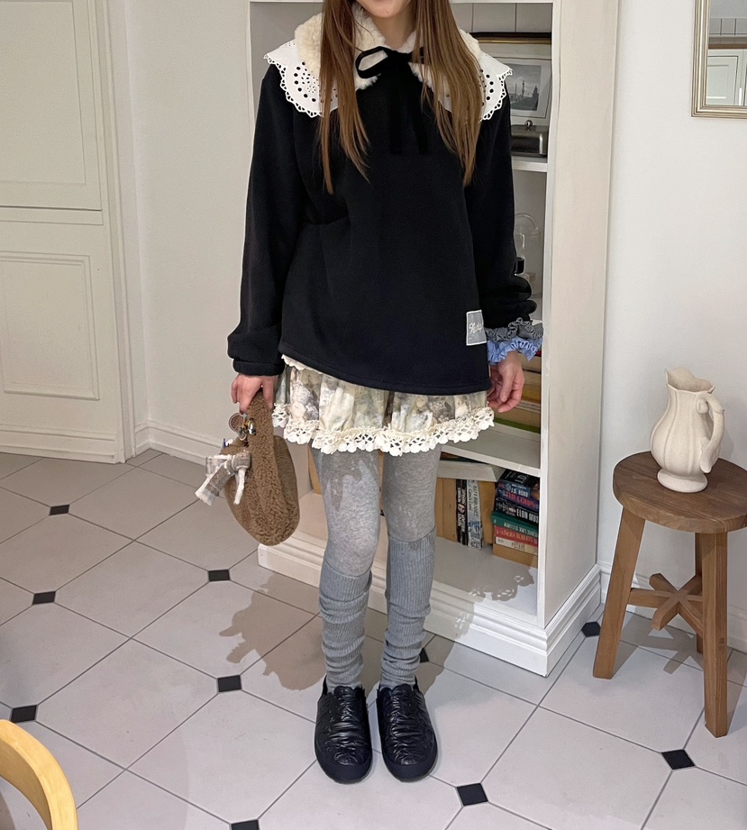 BOUTIQUE-L韓國代購㊣女裝新品休閑職業25秋冬人氣時尚衛衣BOUTIQUE-L衛衣