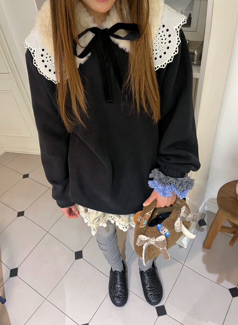 BOUTIQUE-L韓國代購㊣女裝新品休閑職業25秋冬人氣時尚衛衣BOUTIQUE-L衛衣