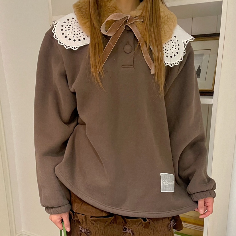 BOUTIQUE-L韓國代購㊣女裝新品休閑職業25秋冬人氣時尚衛衣BOUTIQUE-L衛衣圖色2