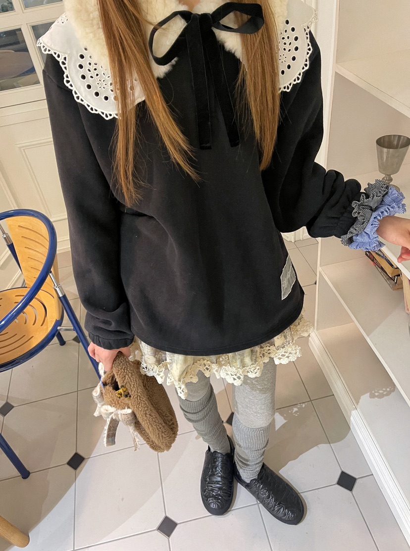 BOUTIQUE-L韓國代購㊣女裝新品休閑職業25秋冬人氣時尚衛衣BOUTIQUE-L衛衣圖色3