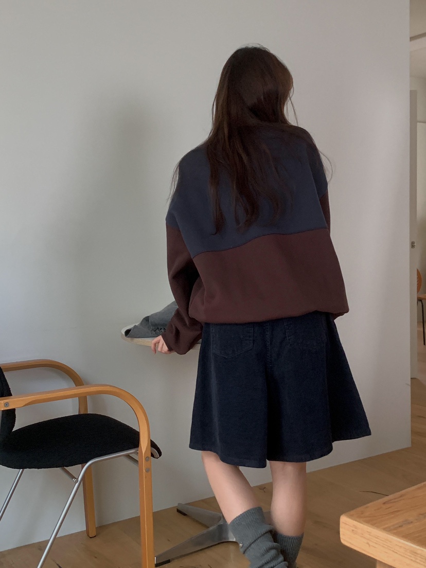 FORMSTUDIO韓國代購㊣女裝新款熱賣推薦人氣25秋冬衛衣羊皮FORMSTUDIO衛衣