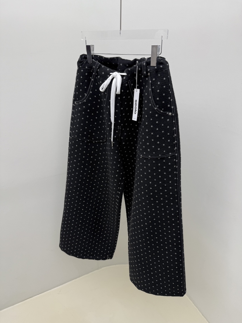 SEOLO東大門㊣實拍女士新款職業熱賣時尚推薦休閑休閑褲羊毛Seolo seoul休閑褲