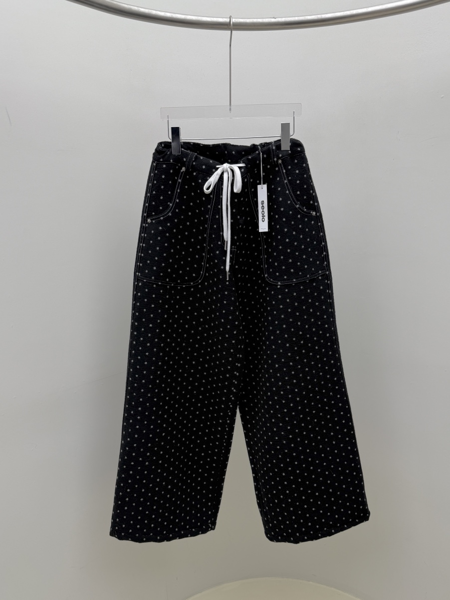 SEOLO東大門㊣實拍女士新款職業熱賣時尚推薦休閑休閑褲羊毛Seolo seoul休閑褲