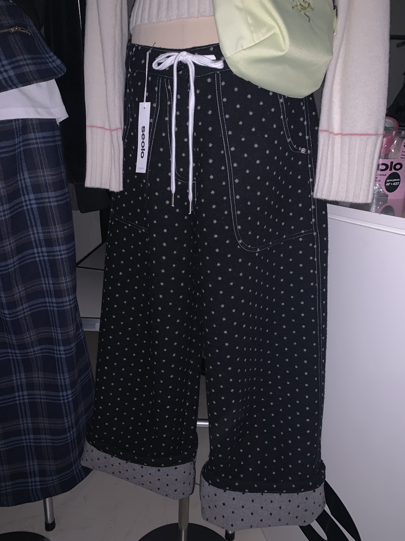 SEOLO東大門㊣實拍女士新款職業熱賣時尚推薦休閑休閑褲羊毛Seolo seoul休閑褲