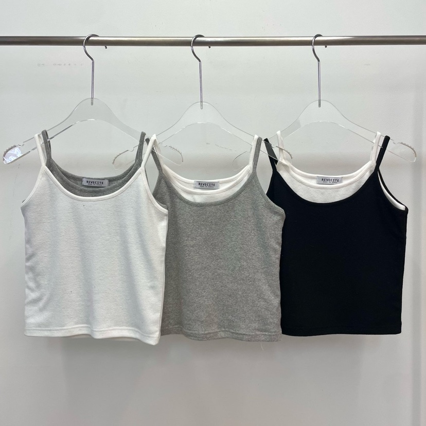 REVE CITE-L東大門㊣直郵女士新品時尚人氣25秋冬吊帶背心REVE CITE吊帶/背心圖色3左三色