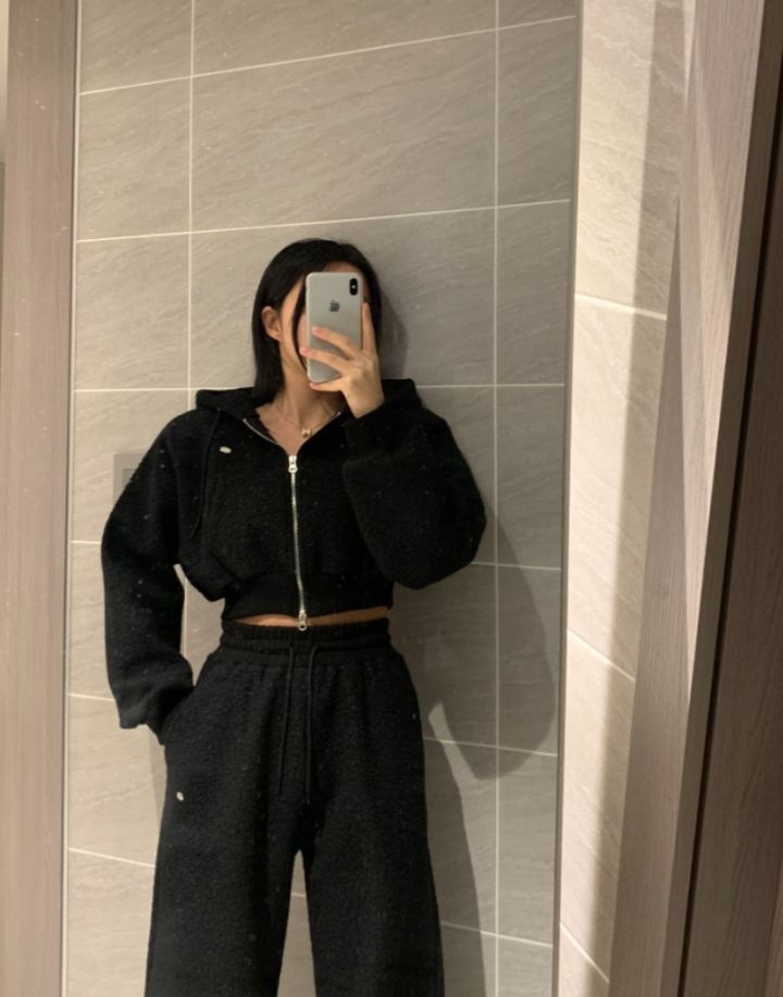 mars韓國代購㊣女裝新款休閑職業時尚衛衣連帽拉鏈衫毛圈布mars衛衣