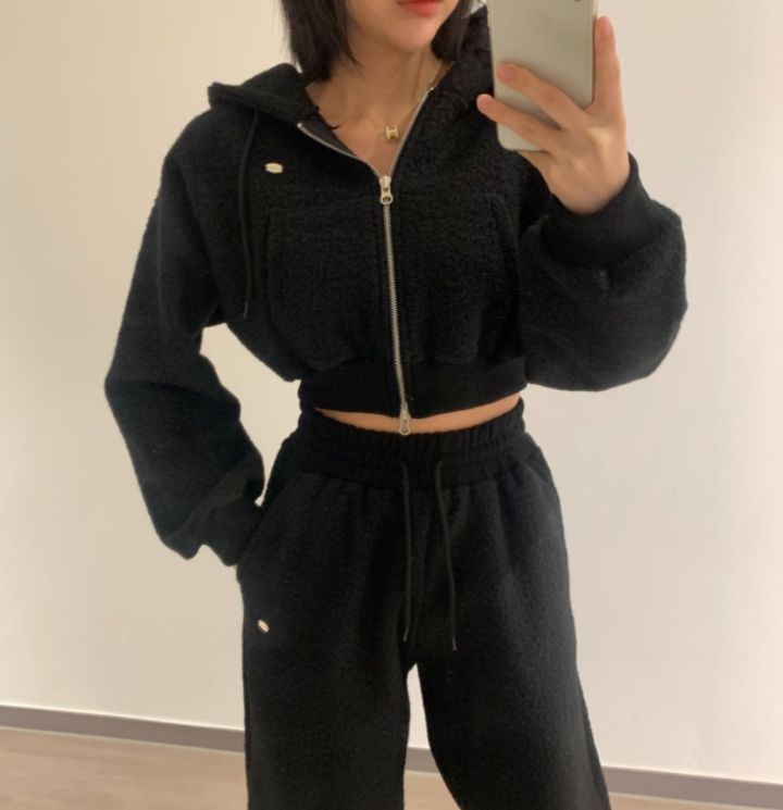 mars韓國代購㊣女裝新款休閑職業時尚衛衣連帽拉鏈衫毛圈布mars衛衣