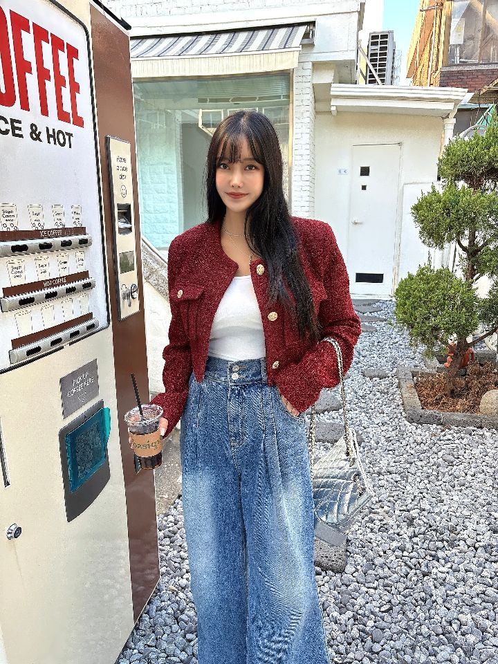 mars東大門㊣直郵女裝新款25秋冬職業熱賣時尚推薦夾克粗花呢mars夾克