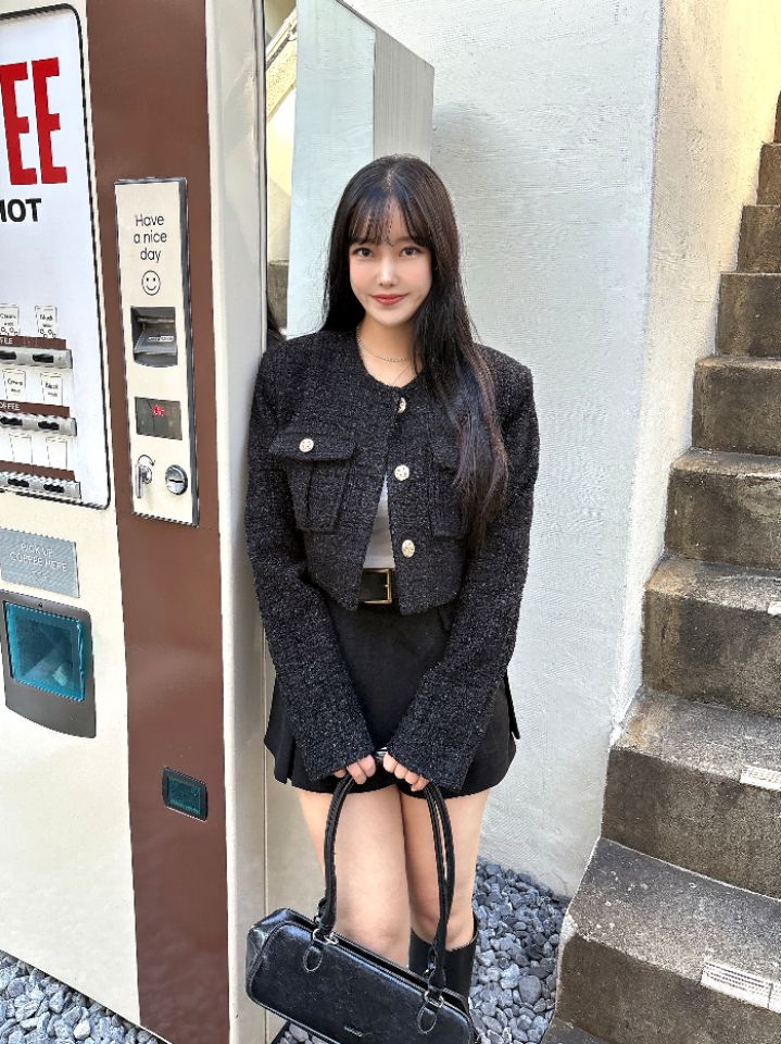 mars東大門㊣直郵女裝新款25秋冬職業熱賣時尚推薦夾克粗花呢mars夾克