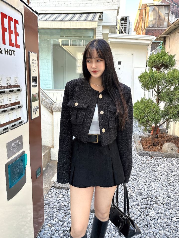 mars東大門㊣直郵女裝新款25秋冬職業熱賣時尚推薦夾克粗花呢mars夾克