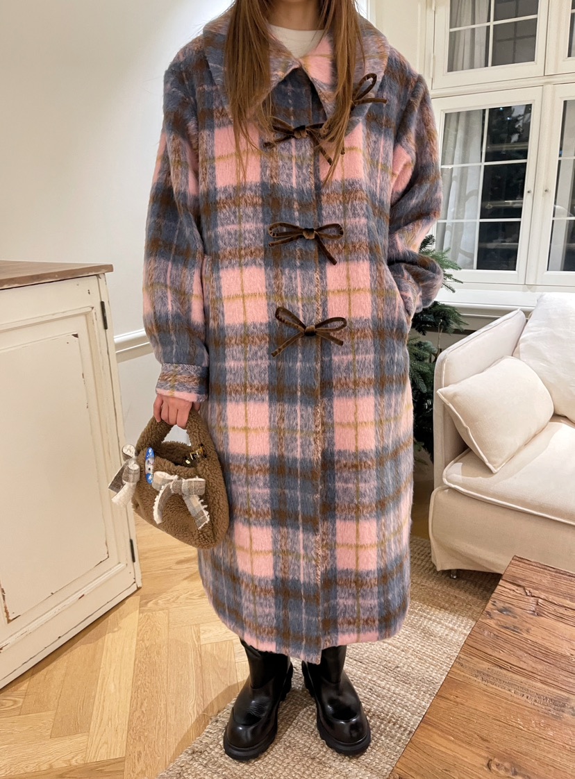 BOUTIQUE-L韓國直郵㊣女裝新品25秋冬職業休閑中長款大衣高領BOUTIQUE-L中長款大衣