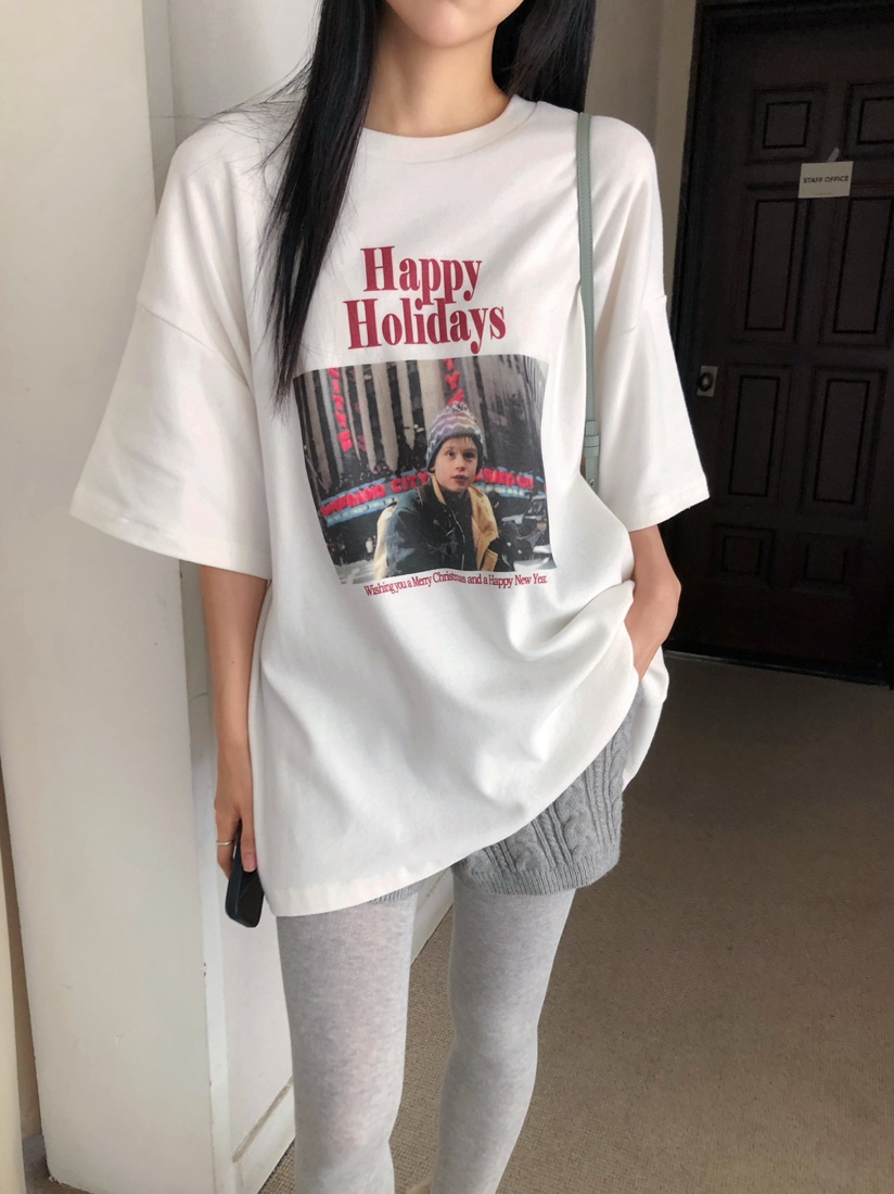 MARKE-P東大門㊣實拍女裝新款推薦人氣休閑25秋冬熱賣時尚T恤MARKE-PT恤圖色1