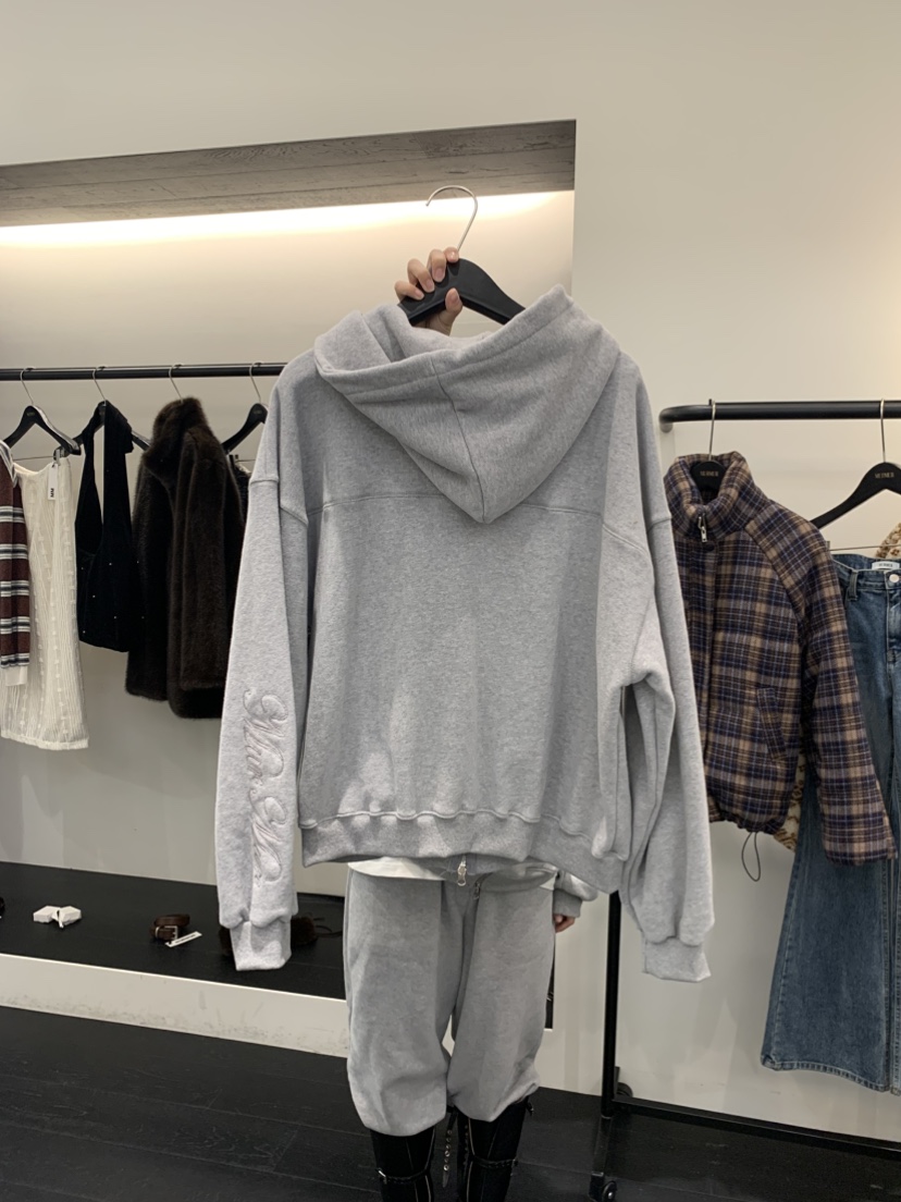 MURMUR東大門㊣代購女裝新品時尚職業人氣夾克連帽拉鏈衫柔軟MURMUR夾克