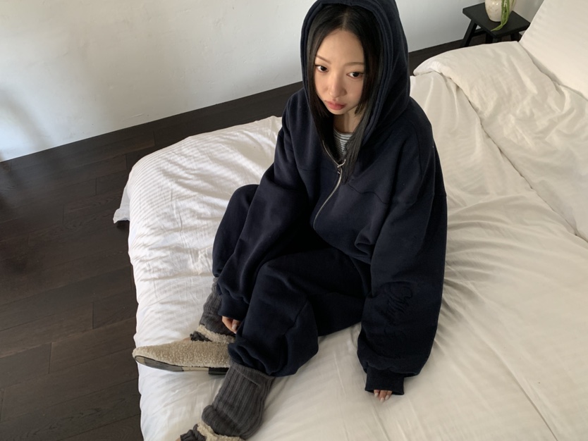 MURMUR東大門㊣代購女裝新品時尚職業人氣夾克連帽拉鏈衫柔軟MURMUR夾克