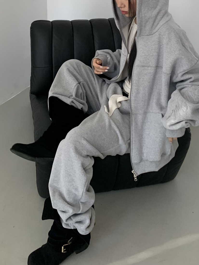 MURMUR東大門㊣代購女裝新品時尚職業人氣夾克連帽拉鏈衫柔軟MURMUR夾克