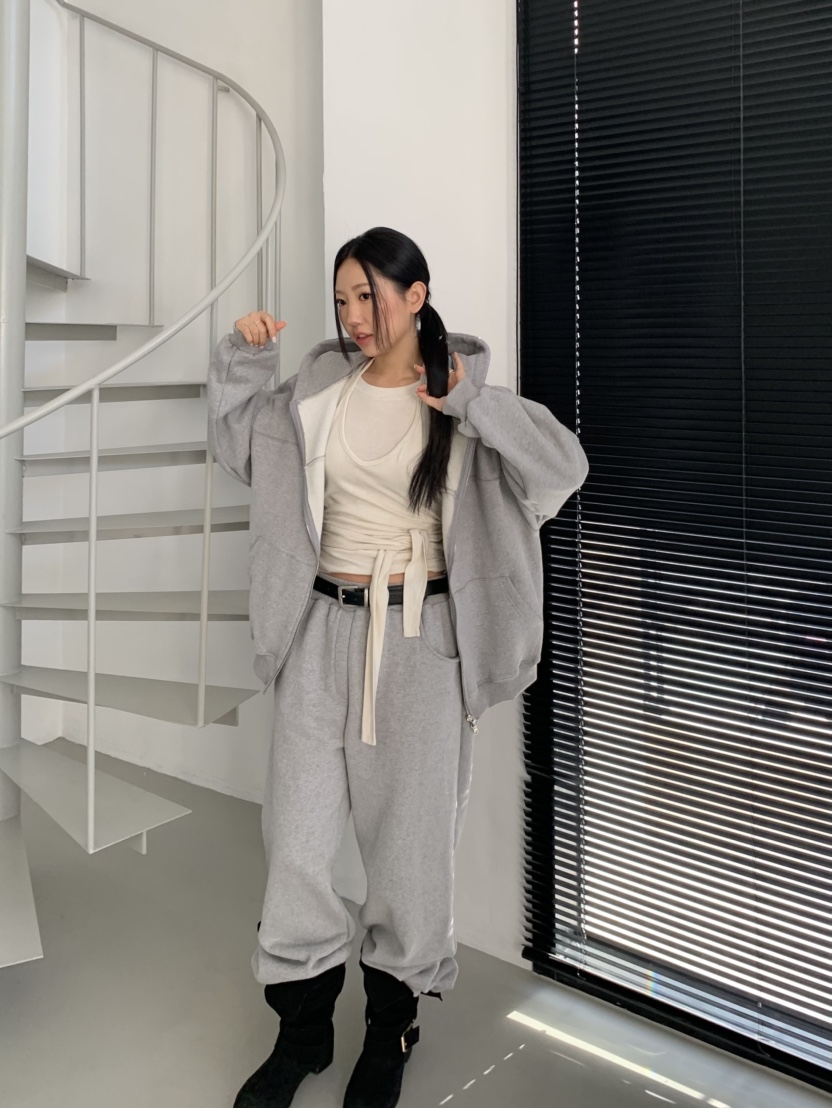 MURMUR東大門㊣代購女裝新品時尚職業人氣夾克連帽拉鏈衫柔軟MURMUR夾克