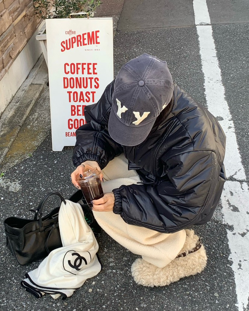 REVE CITE-L東大門㊣代購女士新款推薦休閑短款棉服含腰帶REVE CITE短款棉服