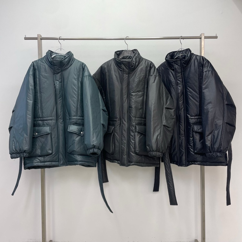 REVE CITE-L東大門㊣代購女士新款推薦休閑短款棉服含腰帶REVE CITE短款棉服