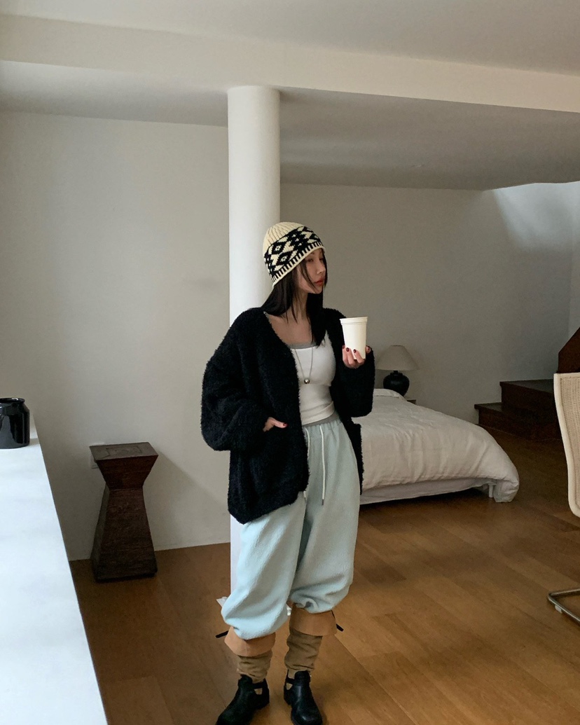 REVE CITE-L東大門㊣實拍女士新品休閑推薦人氣25秋冬休閑褲REVE CITE休閑褲