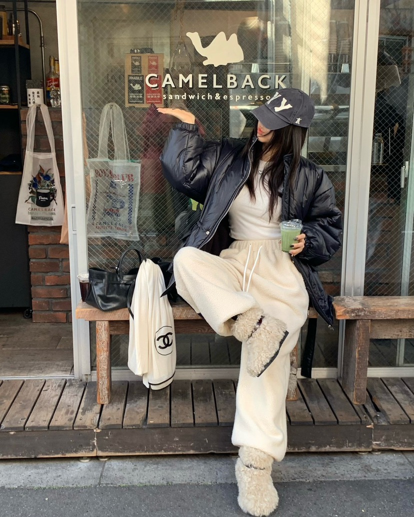 REVE CITE-L東大門㊣實拍女士新品休閑推薦人氣25秋冬休閑褲REVE CITE休閑褲