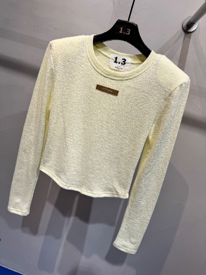 1.3東大門㊣代購女士新品休閑推薦熱賣25秋冬人氣時尚長袖T恤1.3長袖T恤