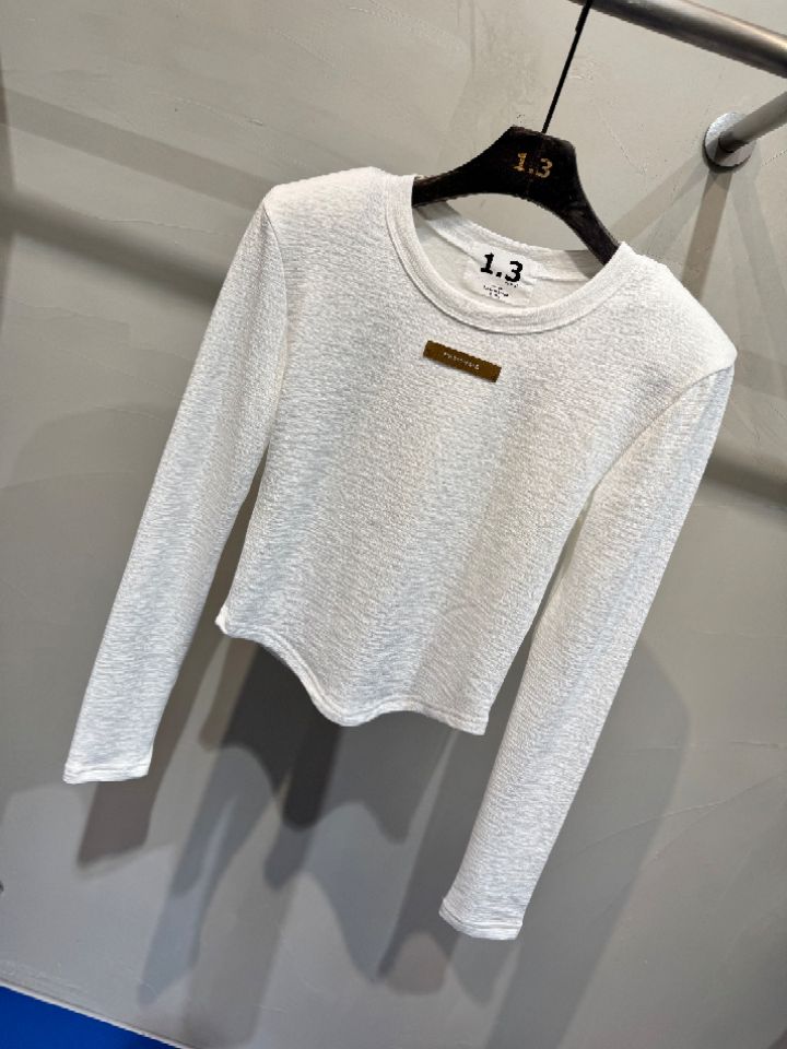 1.3東大門㊣代購女士新品休閑推薦熱賣25秋冬人氣時尚長袖T恤1.3長袖T恤