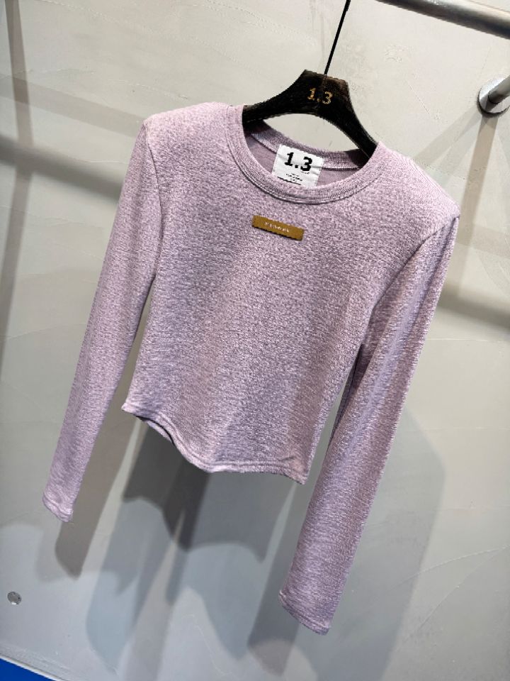 1.3東大門㊣代購女士新品休閑推薦熱賣25秋冬人氣時尚長袖T恤1.3長袖T恤