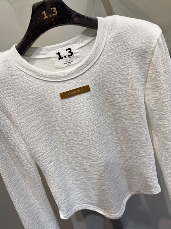 1.3東大門㊣代購女士新品休閑推薦熱賣25秋冬人氣時尚長袖T恤1.3長袖T恤