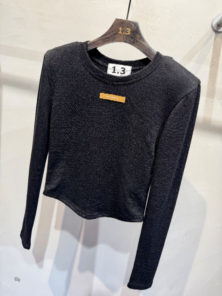 1.3東大門㊣代購女士新品休閑推薦熱賣25秋冬人氣時尚長袖T恤1.3長袖T恤