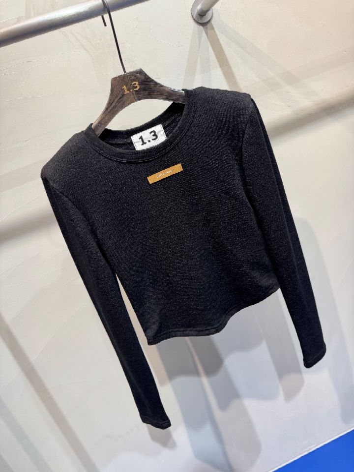 1.3東大門㊣代購女士新品休閑推薦熱賣25秋冬人氣時尚長袖T恤1.3長袖T恤