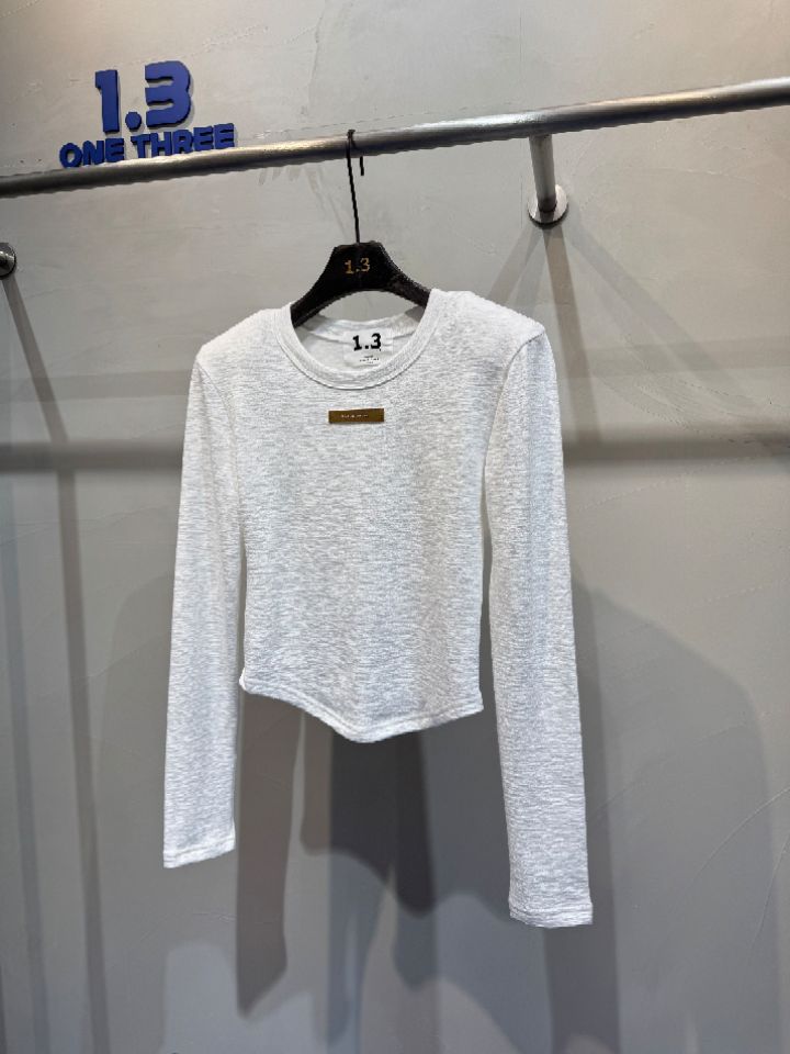 1.3東大門㊣代購女士新品休閑推薦熱賣25秋冬人氣時尚長袖T恤1.3長袖T恤