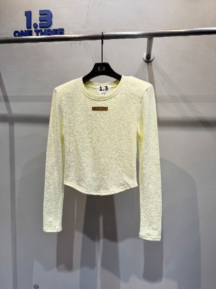 1.3東大門㊣代購女士新品休閑推薦熱賣25秋冬人氣時尚長袖T恤1.3長袖T恤