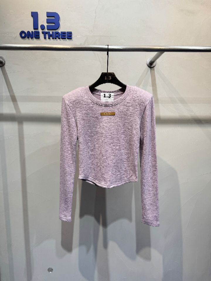 1.3東大門㊣代購女士新品休閑推薦熱賣25秋冬人氣時尚長袖T恤1.3長袖T恤圖色3