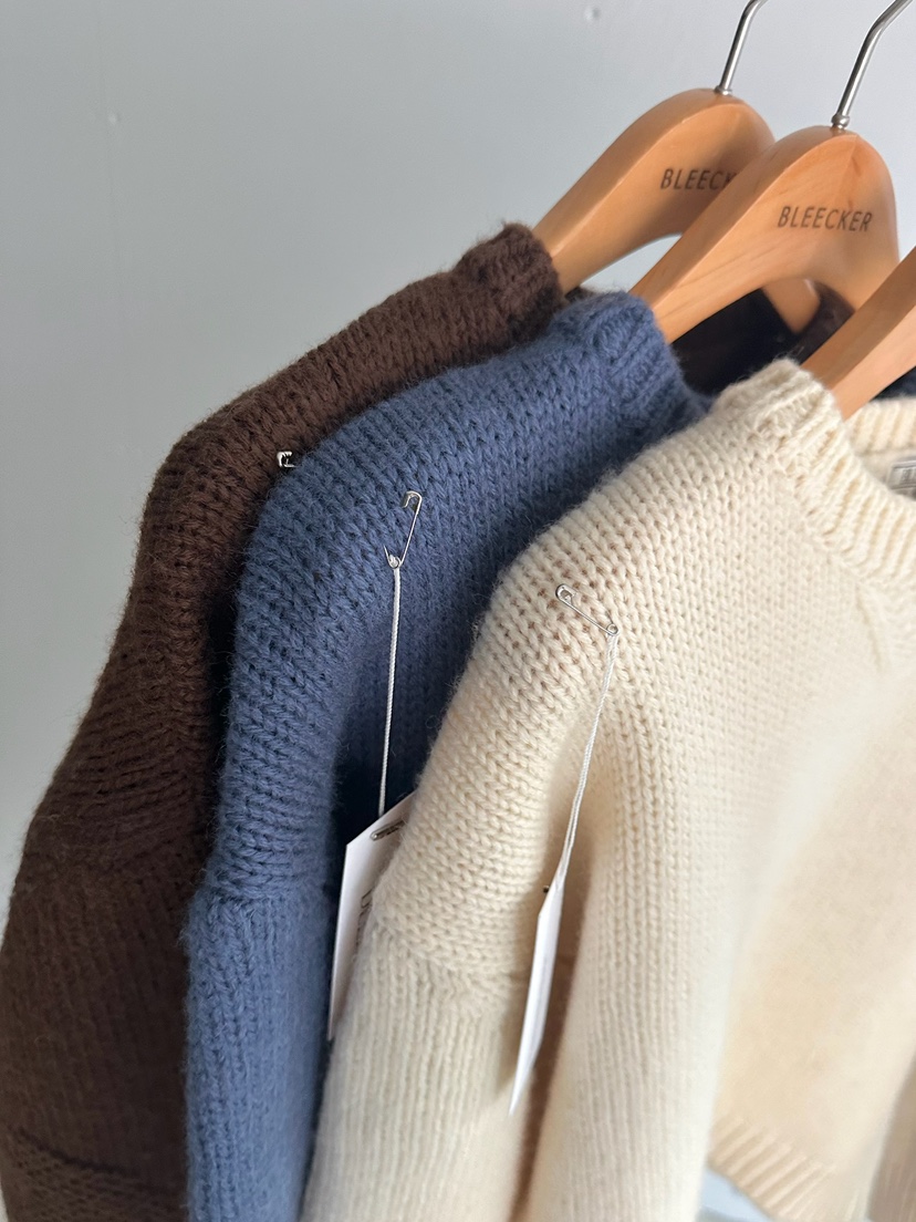 BLEECKER韓國直郵㊣女士新款職業熱賣時尚25秋冬推薦針織衫BLEECKER針織衫